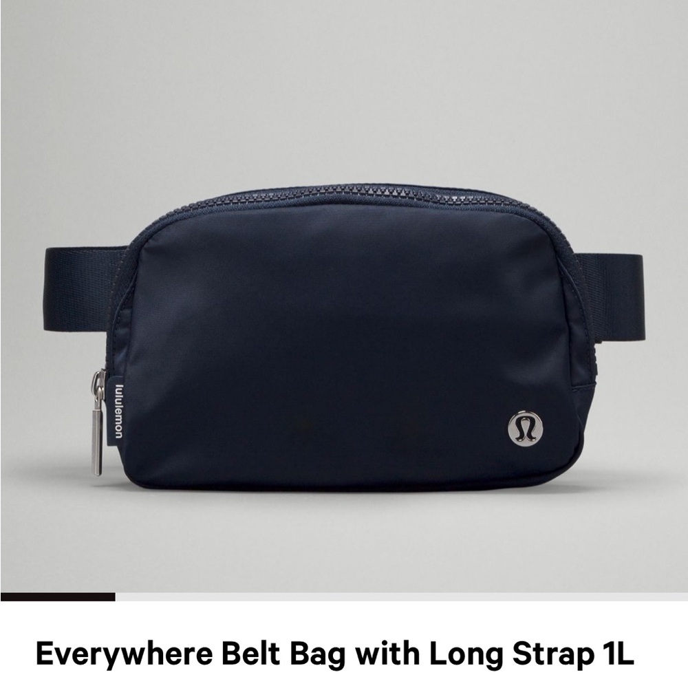 lululemon Navy Belt Bag
